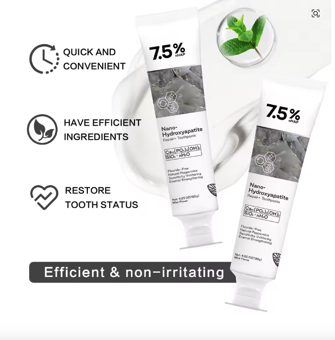 120g Nano Hydroxyapatite Toothpaste Remover Coffee/Tea Stain Improve Bad Breath Prevent Caries Fresh Breath Teeth Dental Care