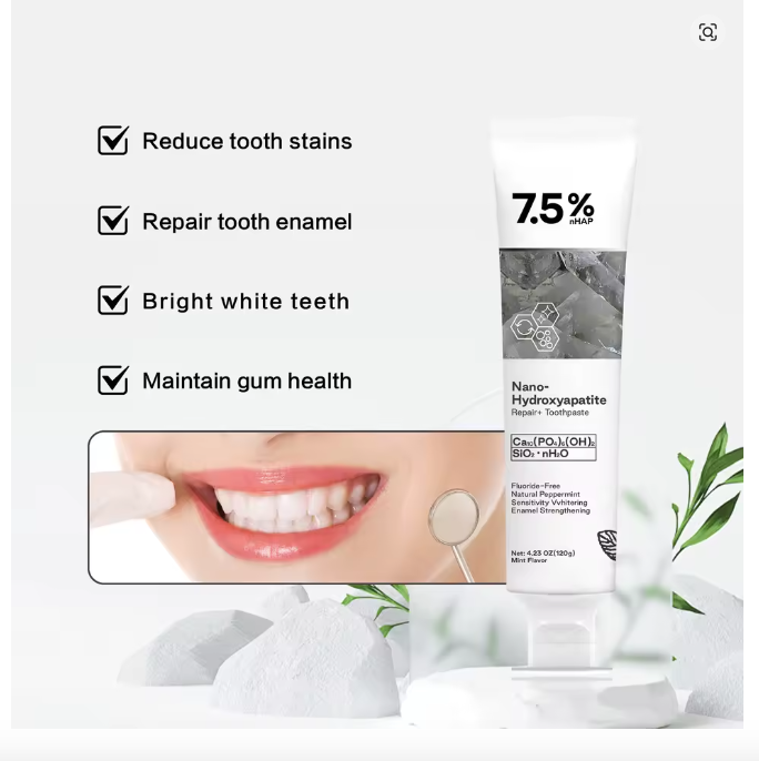 120g Nano Hydroxyapatite Toothpaste Remover Coffee/Tea Stain Improve Bad Breath Prevent Caries Fresh Breath Teeth Dental Care